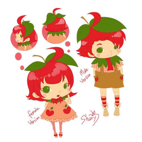 MASCOT APPLELAND MALE & FEMALE VERSION