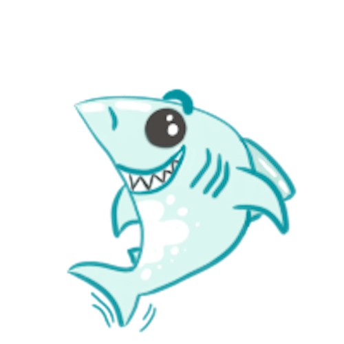 shark emoji concept 