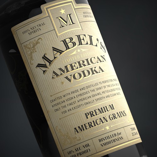 Traditional Vodka Label Design