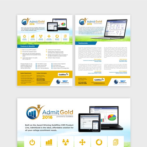 Product Brochure for a CRM Software