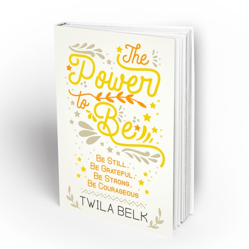 Bright and uplifting book cover concept 
