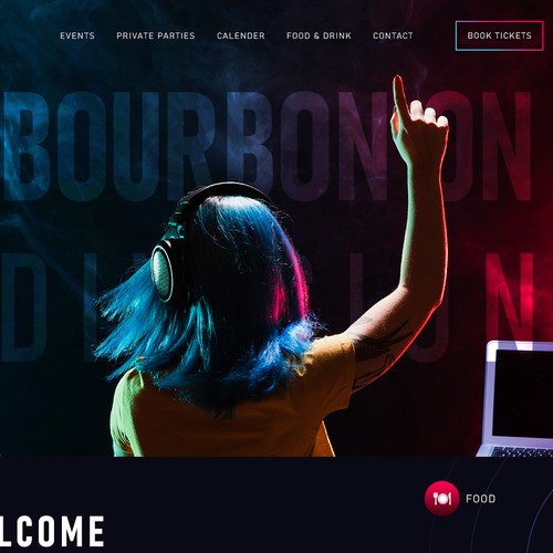 Nightclub website design