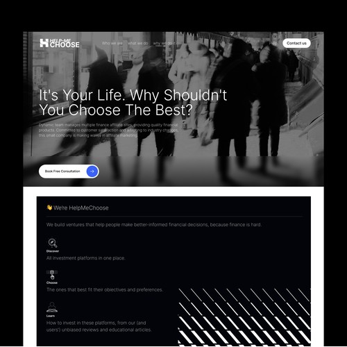 Venture Capital Landing page