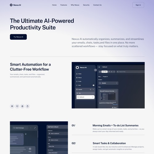 Productivity Website