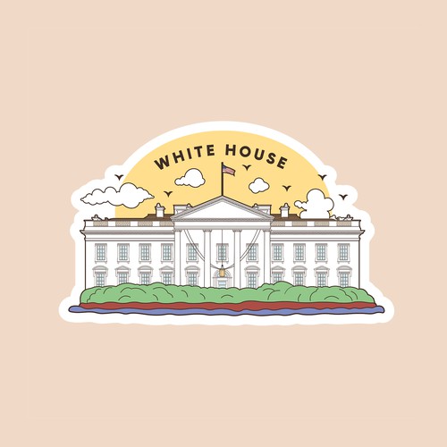 Illustration of the White House