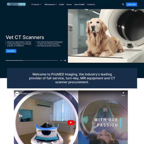Prizmed landing page