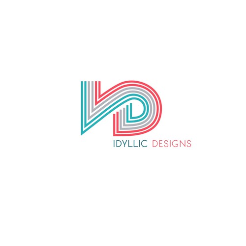 Line logo concept for Idyllic Design