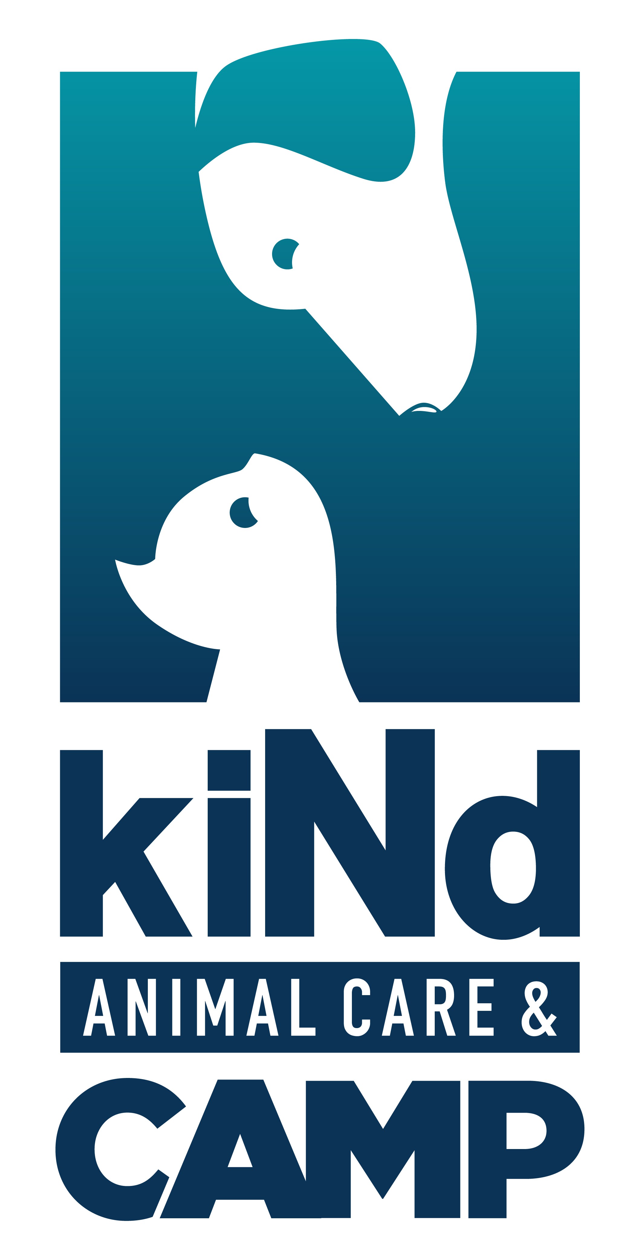 Kind Animal Care and Camp logos