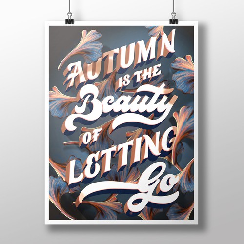 Lettering Seasons Autumn
