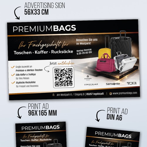Luxury retail print ad & poster suite