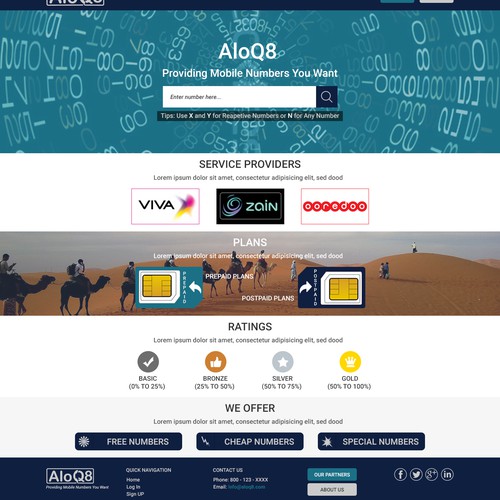 Homepage for AloQ8