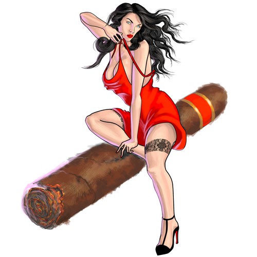 Cigar Bomber Nose Art