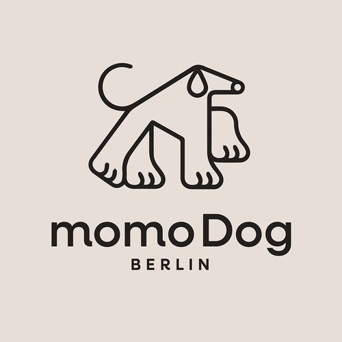 Logo design for dog label