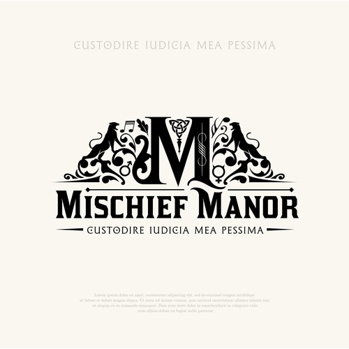 Mischief Manor - Family Crest logo design