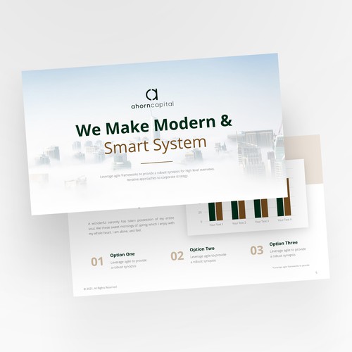Investment firm presentation template