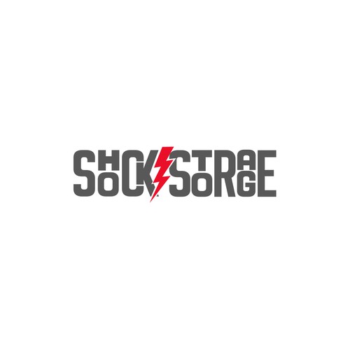 shockstorage logo design