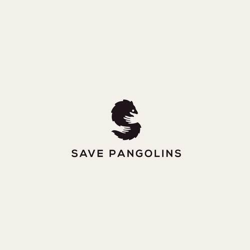  I made this logo with the original combine hands,pangolins and letter S for logo SAVE PANGOLINS