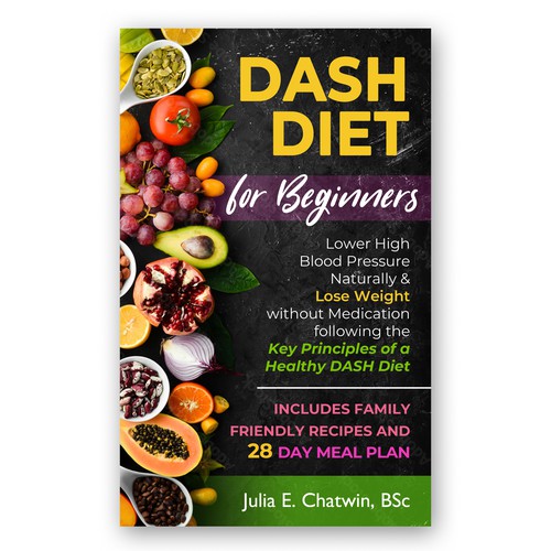 DASH diet book cover design