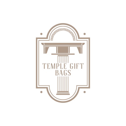 Ancient greek temple for Temple Gift Bags
