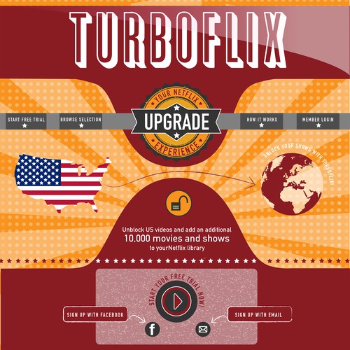 TurboFlix needs a homepage for its premium video streaming service