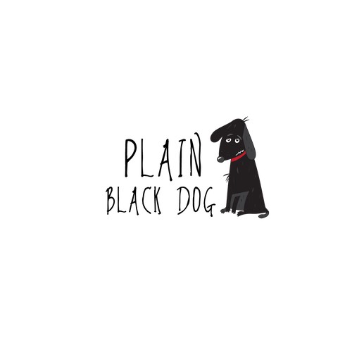 Plain black dog