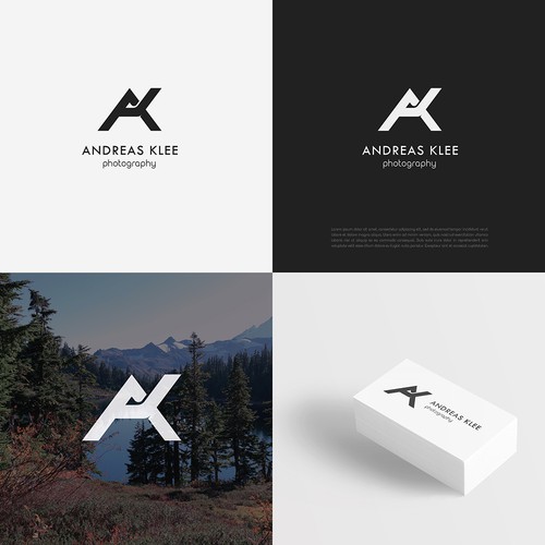 AK photography logo design