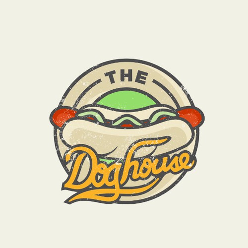 Create a killer classic hot dog cart logo for a University of British Columbia