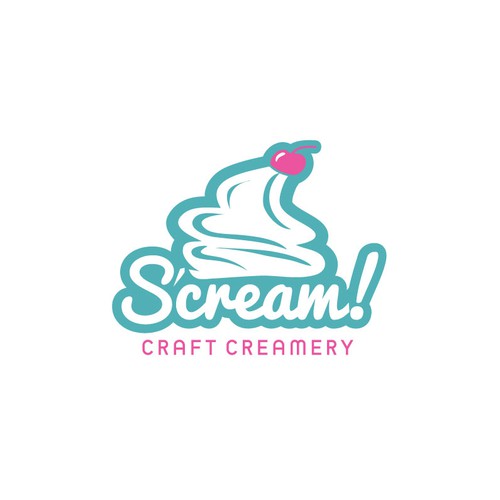 Whimsical design for S'cream! Craft Creamery - Pittsburgh