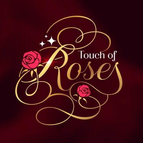 Logo for a rose (flower) arrangement company