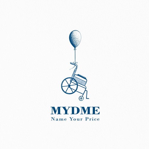 Fun hand drawn style logo for MYDME