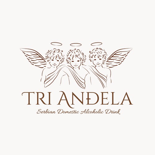 Logo for Tri Andjela-Serbian domestic alcoholic beverage rakija