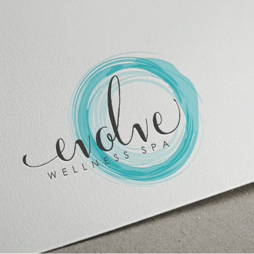 Create a fresh and distinct logo for Evolve Wellness Spa