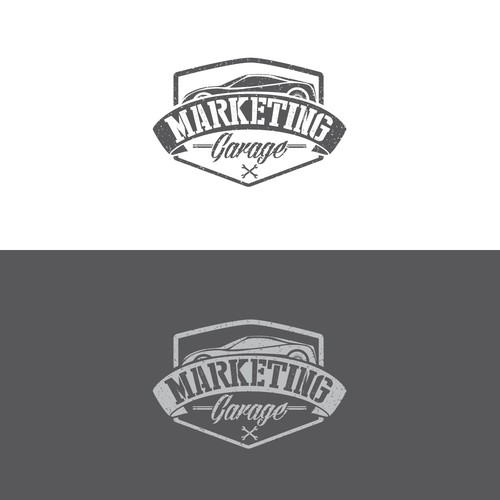 Create an edgy and retro logo for Marketing Garage