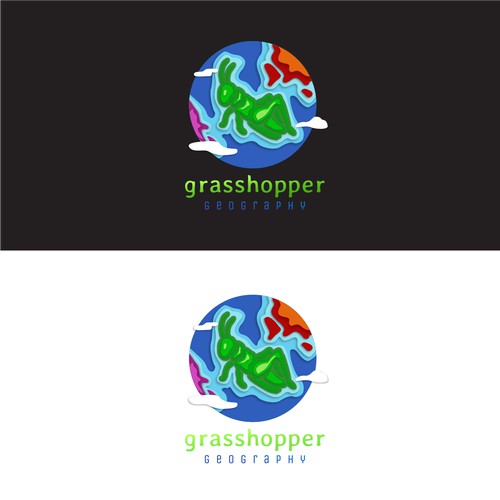 Abstract logo concept for Grasshopper Geography