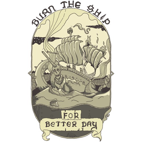 Burn The Ship Illustration