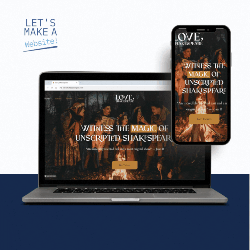 Website for Theater Company