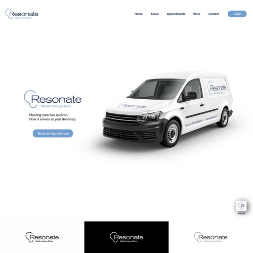 Modern, Minimalist Logo for Mobile Hearing Clinic