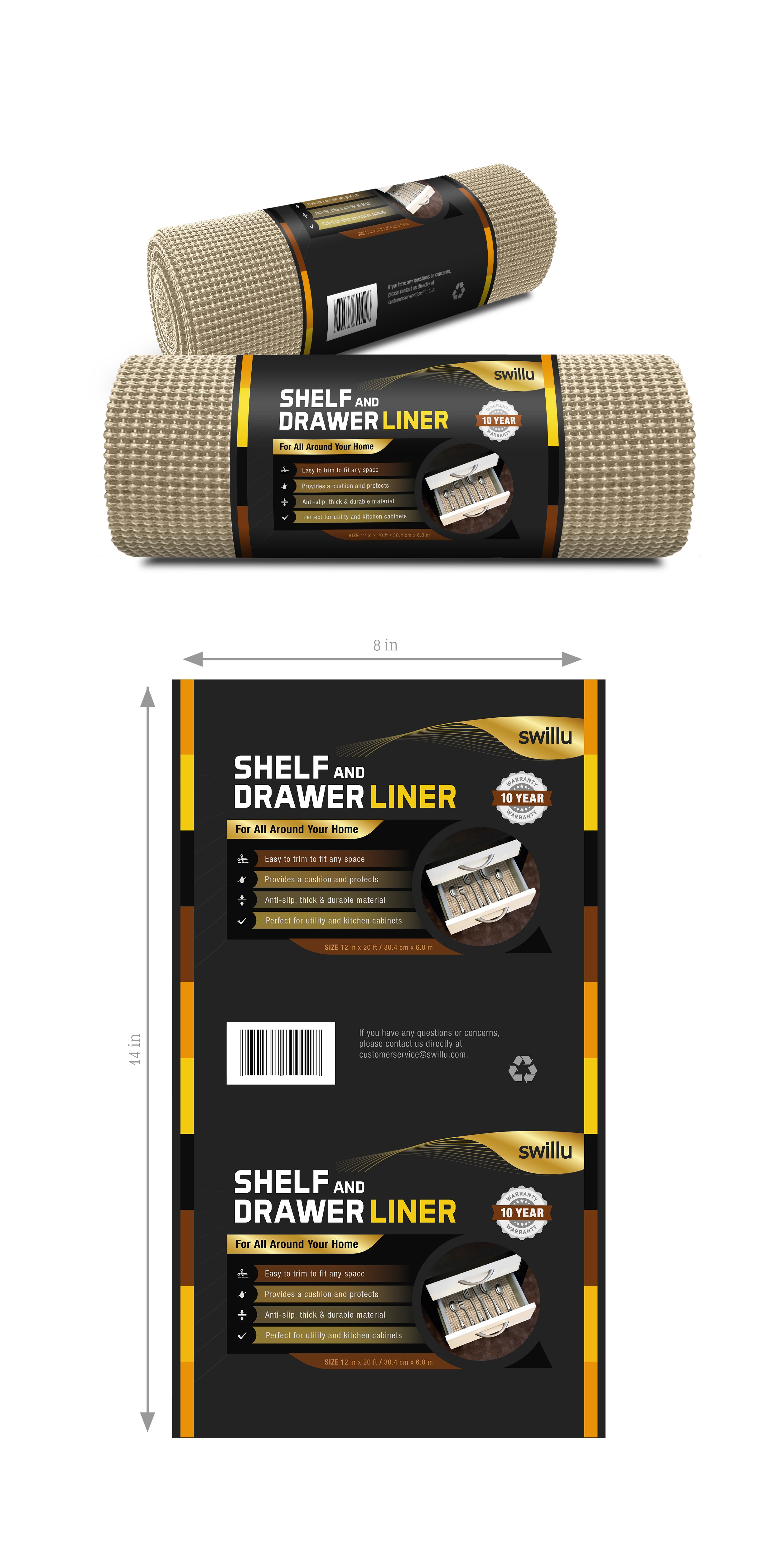Paper Wrap Packaging for Shelf Liner
