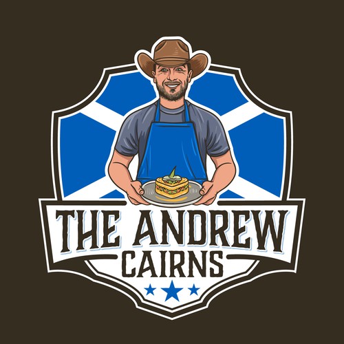 Powerful Logo for Scottish Dad Cooking with Love
