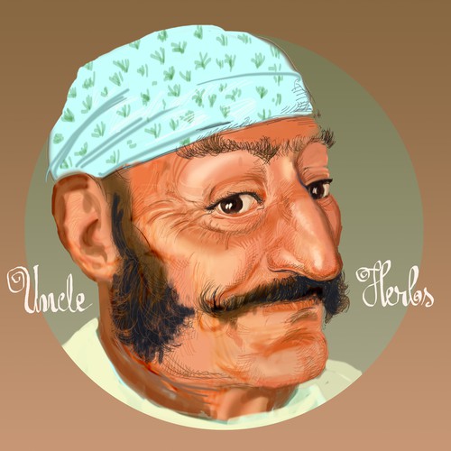 Create Uncle Herbs Character Illustration