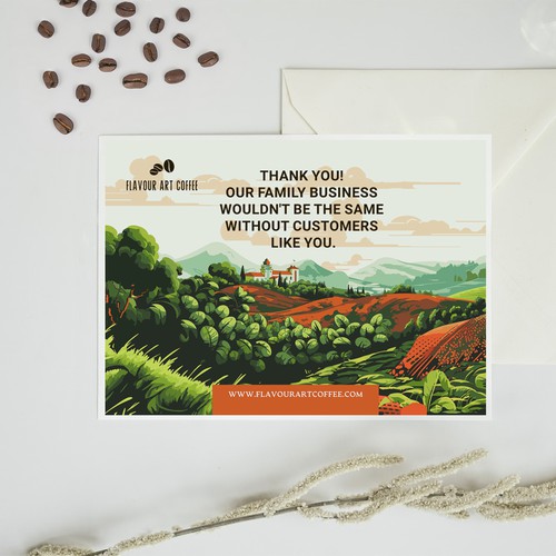 Thank you Card design