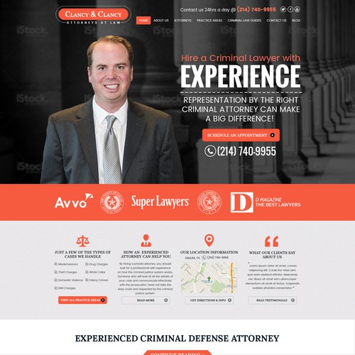Clancy Law Firm Website