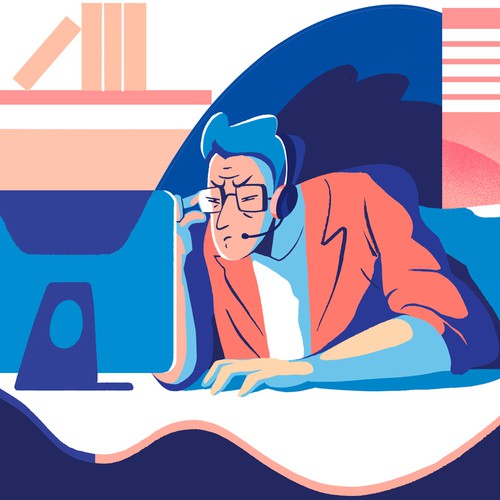 working until late