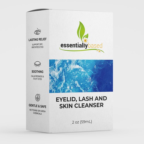 EYELID, LASH AND SKIN CLEANSER PACKAGING DESIGN