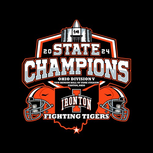 State Champions 2024 for Ironton Design