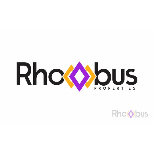 Rhombus Properties Logo Mockup