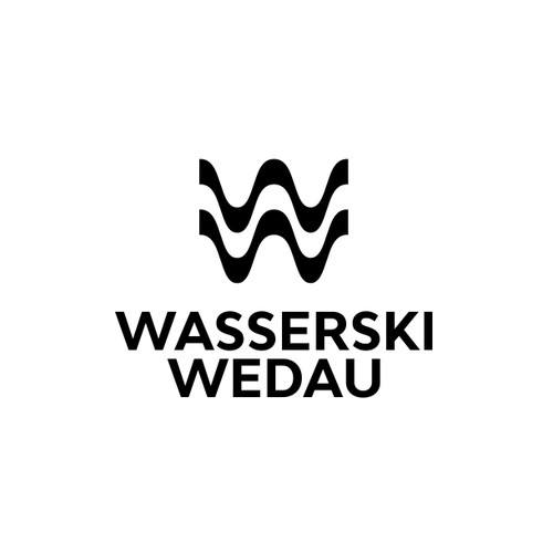 double letter W + wave logo