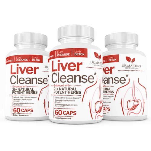 Liver Cleanse Label Design