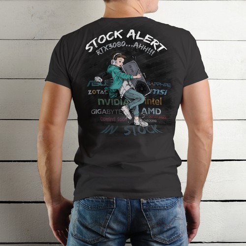 StockAlert T-sihrt and Illustration Design