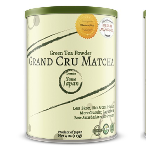 Matcha Powder Label Design